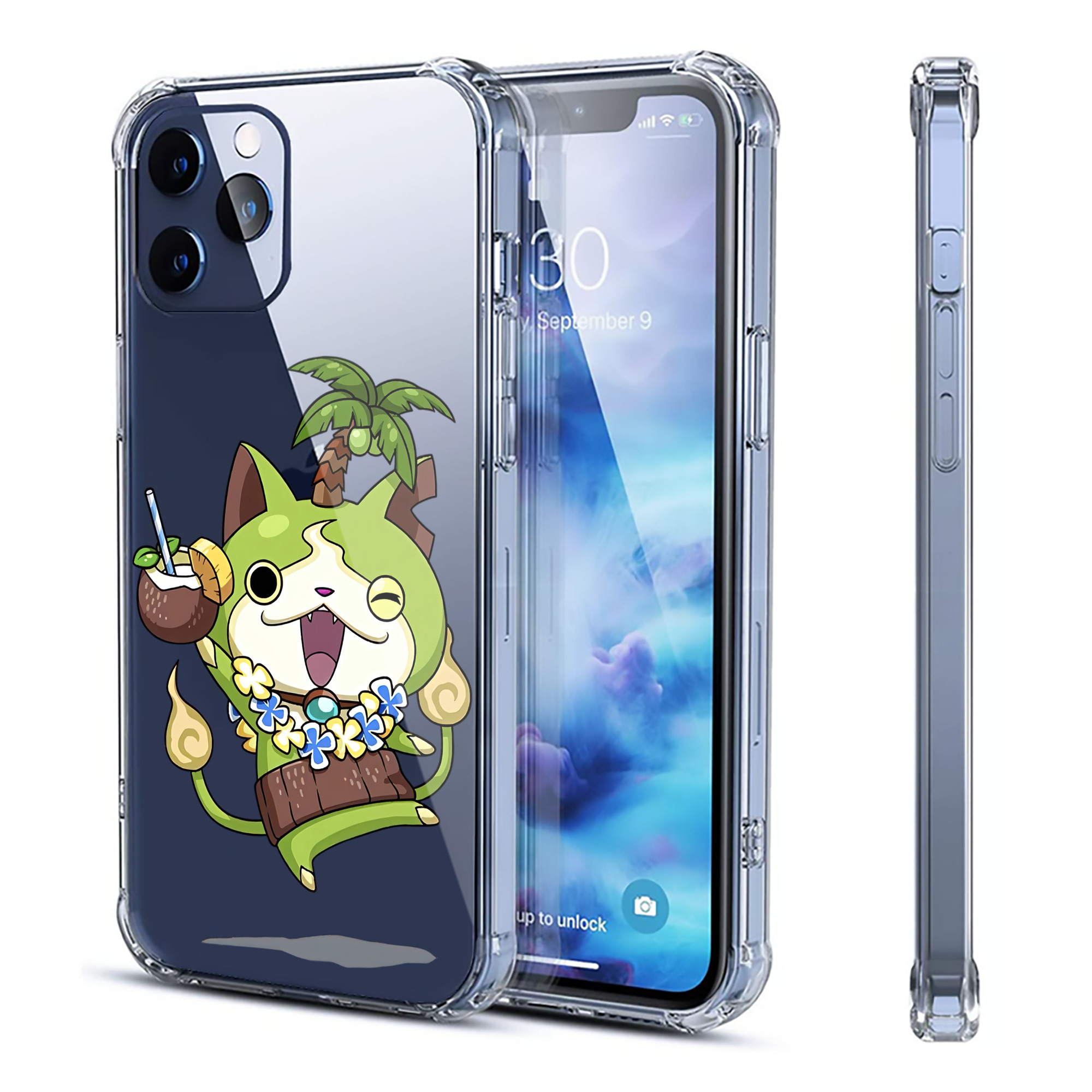 （画像用） 妖怪ウォッチ Yo-kai Watch 【iPhone 12シリーズ対応】透明スマホケース（クリアソフトケース）